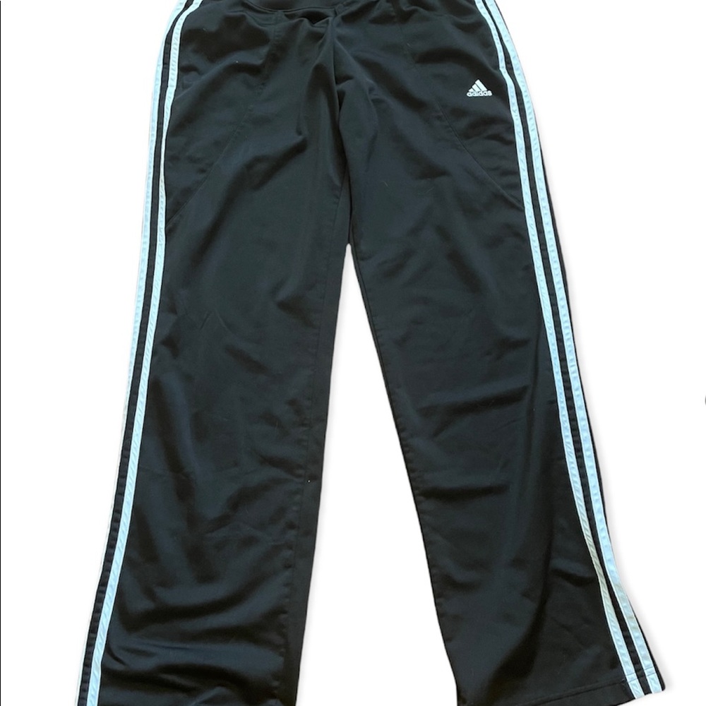 Sale‼️Adidas black white strapped sweatpants